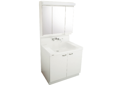 風の家の洗面化粧台